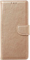 Portemonnee Book Case Hoesje Geschikt voor: iPhone 7 Plus / 8 Plus - goud