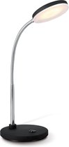 Home Sweet Home - Moderne Led Lampe de bureau poly - Noir - 30/30/35cm - Lampe de lecture LED réglable avec interrupteur - intégrer la LED - 5W 3000K 330lm - adapté pour la chambre à coucher et le bureau à domicile