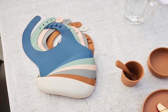 Jollein - Slab (Ash Green) - Siliconen - Slabbetjes Baby - 26 cm van Jollein — afbeelding 5