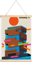 JUNIQE - Posterhanger Antwerp 11 -30x45 /Kleurrijk