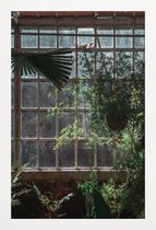 JUNIQE - Poster met houten lijst The Tropical Glasshouse -40x60 /Groen