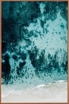 JUNIQE - Poster met kunststof lijst Beach Patterns -20x30 /Grijs &