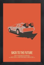 JUNIQE - Poster in houten lijst Back to the Future 2 - minimalistisch