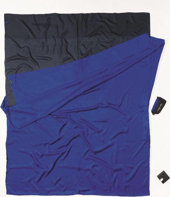 Cocoon Dekenmodel 2 persoons lakenzak - Blauw - Zijde van Cocoon — afbeelding 3