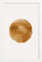 JUNIQE - Poster met houten lijst Golden -13x18 /Geel & Ivoor