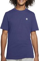 Nike Court Sportshirt - Maat XL  - Mannen - donkerblauw