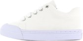 Go Bananas witte lage canvassneaker