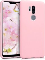 kwmobile telefoonhoesje voor LG G7 ThinQ / Fit / One - Hoesje voor smartphone - Back cover in mat roségoud