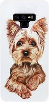 - ADEL Siliconen Back Cover Softcase Hoesje Geschikt voor Samsung Galaxy Note 9 - Yorkshire Terrier Hond