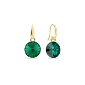 Spark Candy Gilded Earrings Emerald