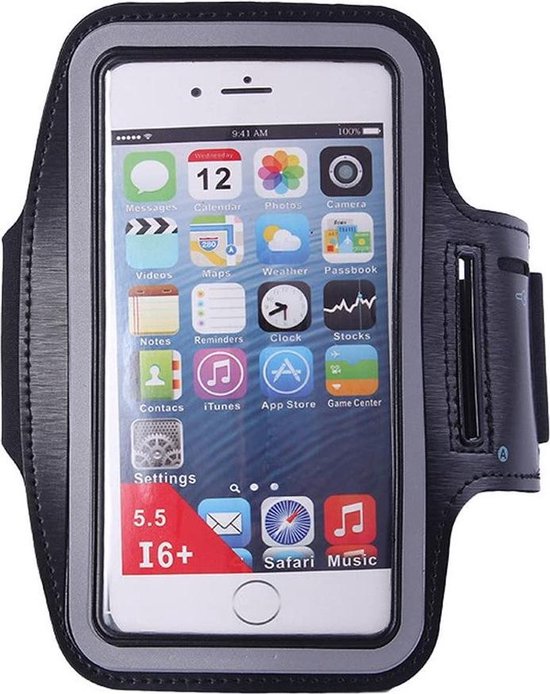 Foto: Hardloop armband telefoon geschikt voor samsung galaxy s21 plus s22 plus s23 plus s24 plus hardloop armband sport hardloopband hardloop telefoonhouder zwart