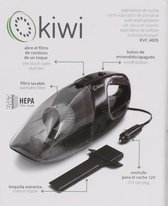 Handstofzuiger - Auto - Boot -Kruimelzuigers -Kiwi 60W 400 ml Zwart - Hepa filter