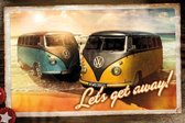 Volkswagen Vw Camper Lets Get Away - Maxi Poster