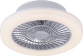 Paul Neuhaus saki - Moderne LED Plafondventilator met lamp - 1 lichts - Ø 50 cm - Staal - Woonkamer | Slaapkamer | Keuken