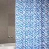 Badkamer gordijn polyester 180x200cm loft blauw