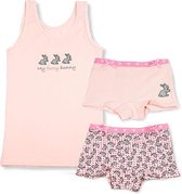 Kinderondergoed Funderwear - Set Bunny - Roze - Maat 110 - Meisjes