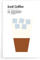 Walljar - Iced Coffee - Muurdecoratie - Poster