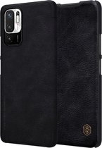 Nillkin Qin Xiaomi Redmi Note 10 5G / Poco M3 Hoesje Book Case Zwart