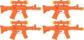 5x Waterpistool/waterpistolen oranje 29 cm