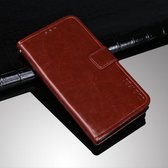 Voor OnePlus Nord CE 5G idewei Crazy Horse Textuur Horizontale Flip Leather Case met Houder & Kaartsleuven & Portemonnee (Bruin)