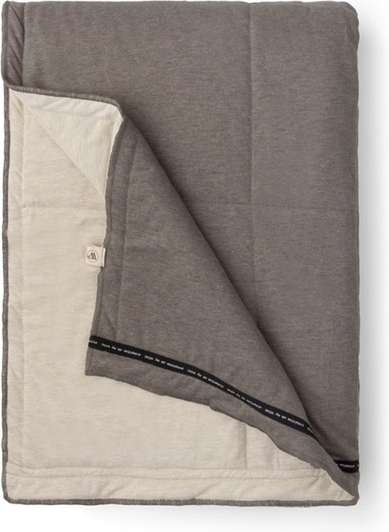 Walra Plaid Soft Jersey - 130x180 - Katoen - Polyester Blend - Taupe / Zand