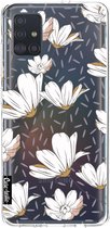 Casetastic Samsung Galaxy A51 (2020) Hoesje - Softcover Hoesje met Design - Sprinkle Leaves and Flowers Print