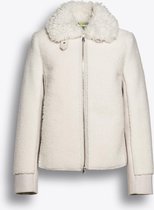 Beaumont Fur Wool Mix Jacket Off White