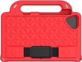 Voor Lenovo Tab M8 8.0 TB-8505F Diamond Series EVA Anti-Fall Shockproof Sleeve Beschermhoes met houder en riem (rood)