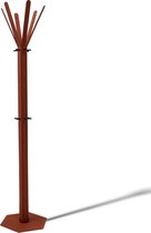 Gorillz Molto - Staande Kapstok - 18 kapstokhaken Staande Kleerhanger (175 x 35 x 40 cm) - Metaal- Koper Bruin