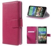 HTC Desire 516 Hoesje Wallet Case Roze