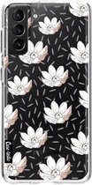 Casetastic Samsung Galaxy S21 Plus 4G/5G Hoesje - Softcover Hoesje met Design - Sprinkle Flowers Print