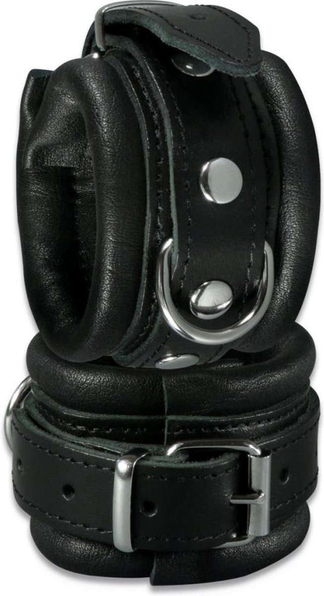Goedkoopste XXDREAMSTOYS Boeien Leder-Handfessel Zwart