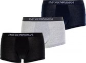 Emporio Armani - Heren Onderbroeken 3-Pack Boxers Trunk Zwart - Multi - Maat XL