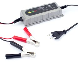 Hofftech Acculader Druppelaar 12V 1.0A - spatwaterdicht - wintermodus - compact