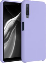 kwmobile telefoonhoesje voor Samsung Galaxy A7 (2018) - Hoesje met siliconen coating - Smartphone case in lavendel