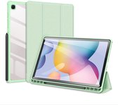 Dux Ducis Tablet Hoes Geschikt voor Samsung Galaxy Tab S6 Lite (2022) / Tab S6 Lite - Dux Ducis Toby Bookcase - Groen
