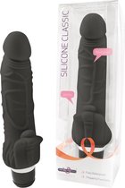 Seven Creations Vibrator Love Toy Silicone Classic Vibe- large Zwart
