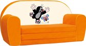Bino Bank Junior 78 X 42 X 36 Cm Oranje Kinder sofa bank de kleine mol mole