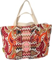 Mycha Ibiza - strandtas - weekendtas - handtas - rits - clutch - katoen – Myc0967