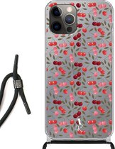 iPhone 12 Pro hoesje met koord - Cherry's