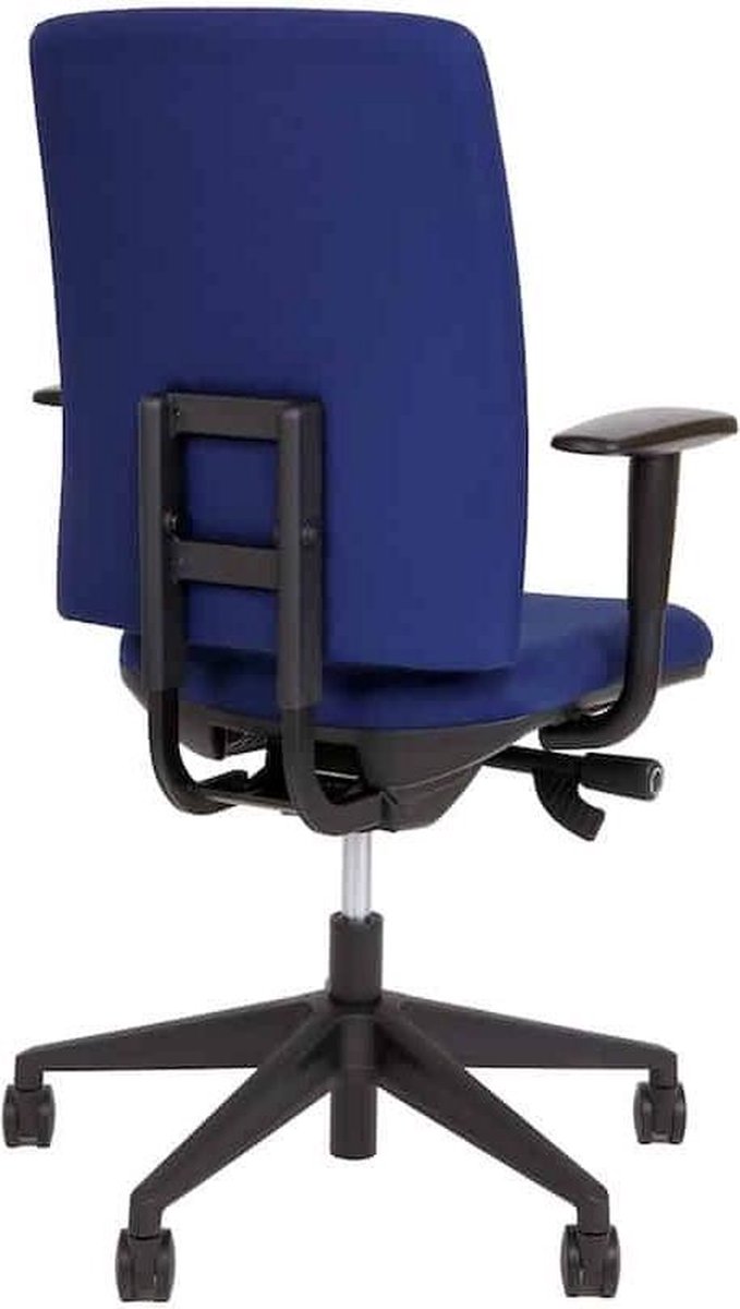 ABC Kantoormeubelen ergonomische bureaustoel a680 met en-1335 normering blauwe stof