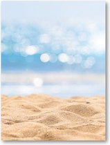 Zeegezicht - Abstract Beach / Strand - 30x40 Poster Staand - Landschap - Natuur