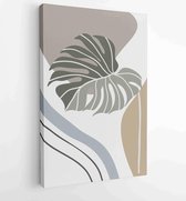 Abstract Plant Art design for print, cover, wallpaper, Minimal and natural wall art. Vector illustration. 2 - Moderne schilderijen – Vertical – 1820081960 - 115*75 Vertical