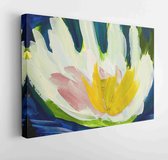 Onlinecanvas - Schilderij - Childrens Drawing Gouache Paints On A Paper Art Horizontal Horizontal - Multicolor - 30 X 40 Cm