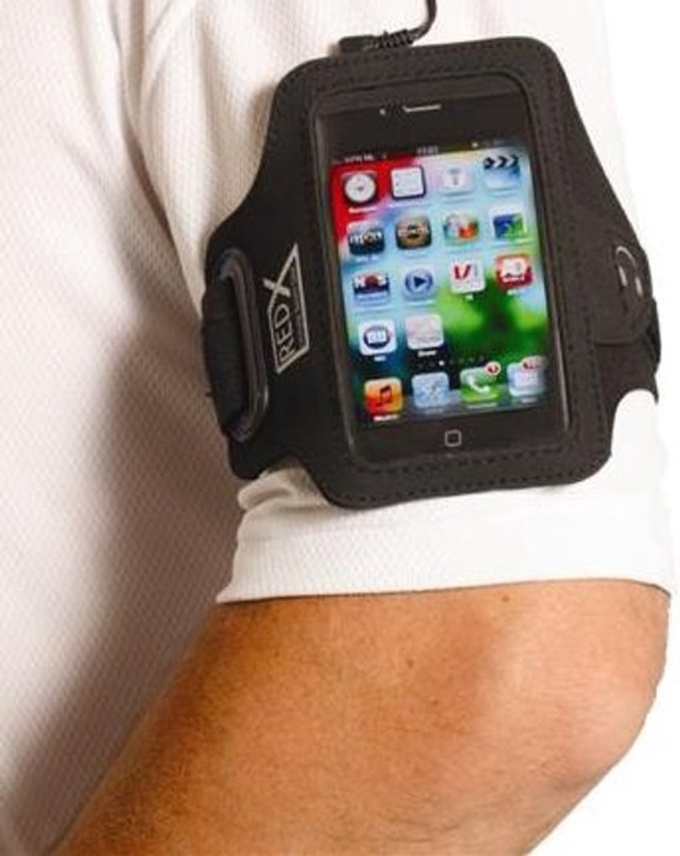 Red-x Iphone 5 Armband Zwart/grijs