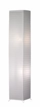 REALITY BAMBOO - Vloerlamp - Wit - excl. 2x E27 4,9 W - Voetschakelaar - In hoogte verstelbaar
