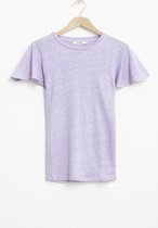 Sissy-Boy - Lila T-shirt met flair mouw