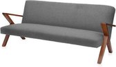 Sternzeit Bank Retrostar 4-zits 200cm velvet donker grijs