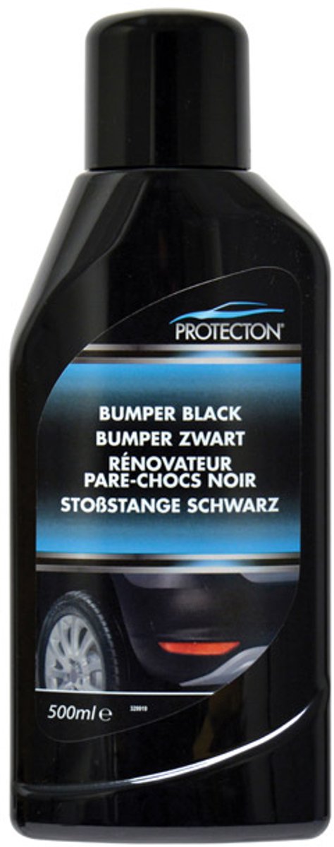 Protecton Bumper Zwart - Herstelt de originele glans - Intensiveert de kleur – Voor kunststof bumpers, spoilers, deurspiegels & rubber - 500ml