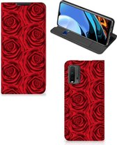 Mobiel Bookcase Xiaomi Poco M3 | Redmi 9T Smart Cover Red Roses